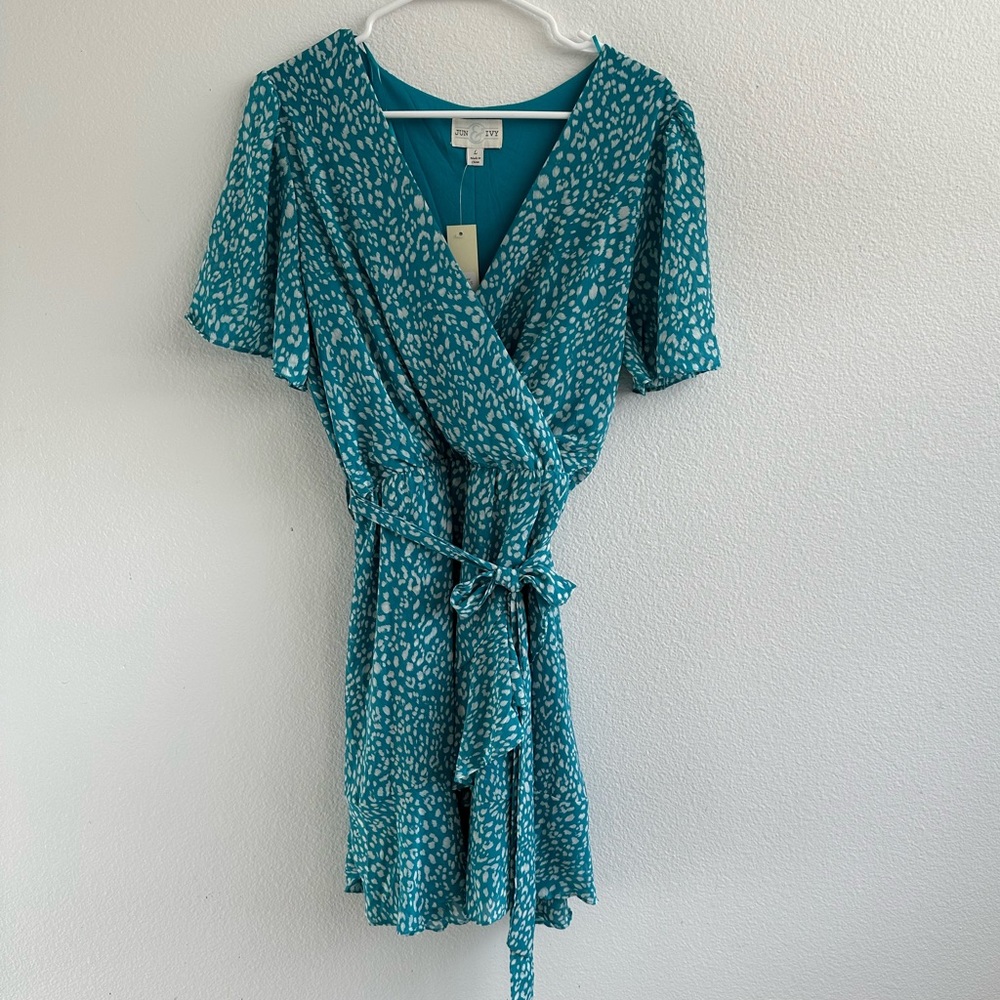NWT Faux Wrap Dress | Size Large